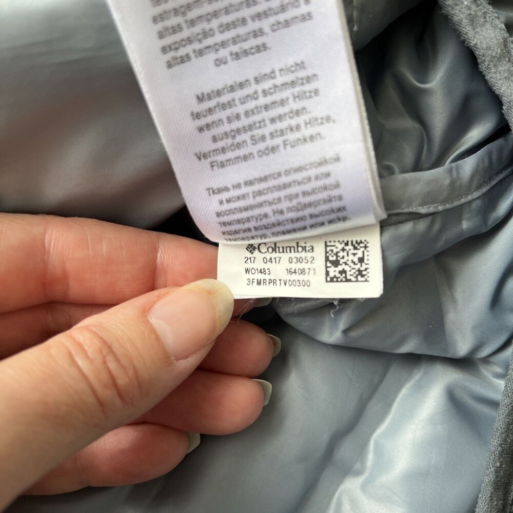 Columbia Mens Flash Forward Down Vest Sz Large Black Gray RDS 650 Fill Packable - Picture 10 of 10